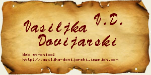 Vasiljka Dovijarski vizit kartica